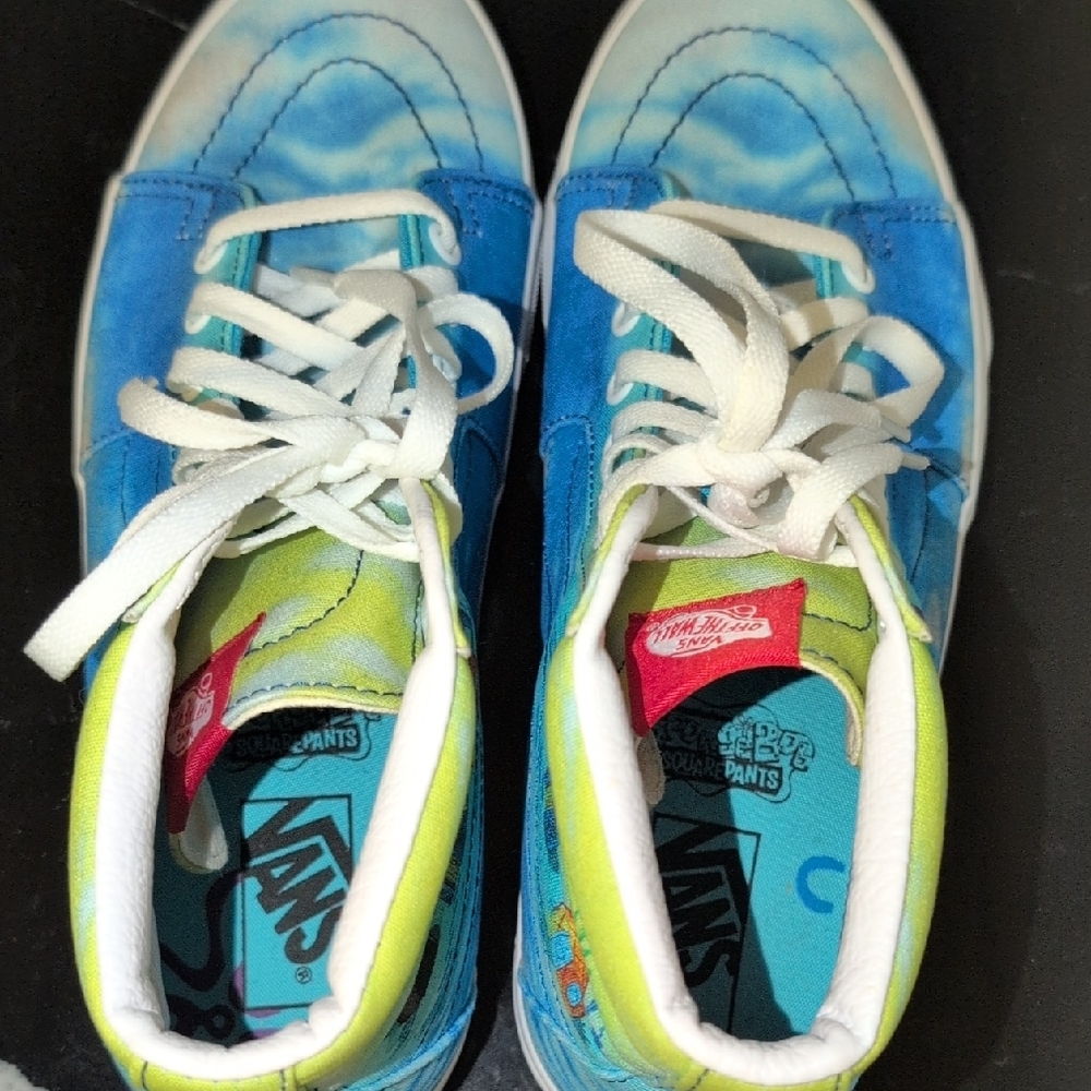 Vans X SpongeBob Sk8-Hi Imaginaaation Skate Sneakers Size 10 NWOT $110 - Picture 10 of 10